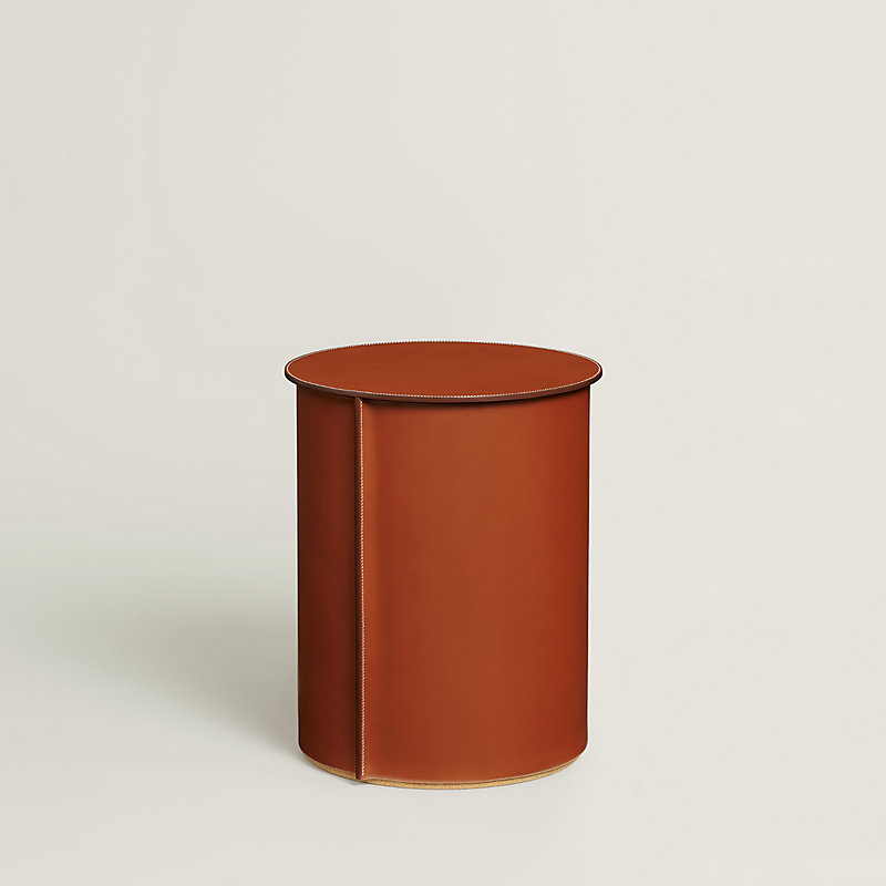 Equipages d'Hermès cork stool, large model - Beige | Hermès USA